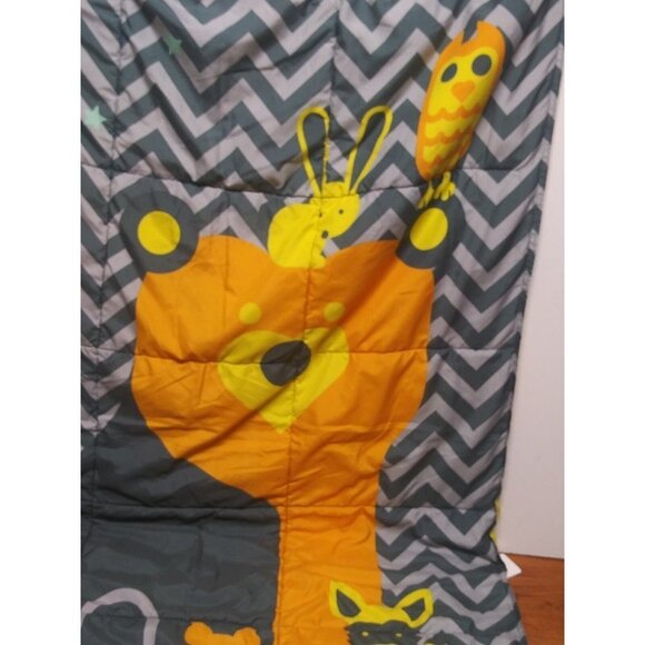 Comforter Sheet animals owls geometric print 56x40 Where the Polka Dots Roam - Picture 3 of 12